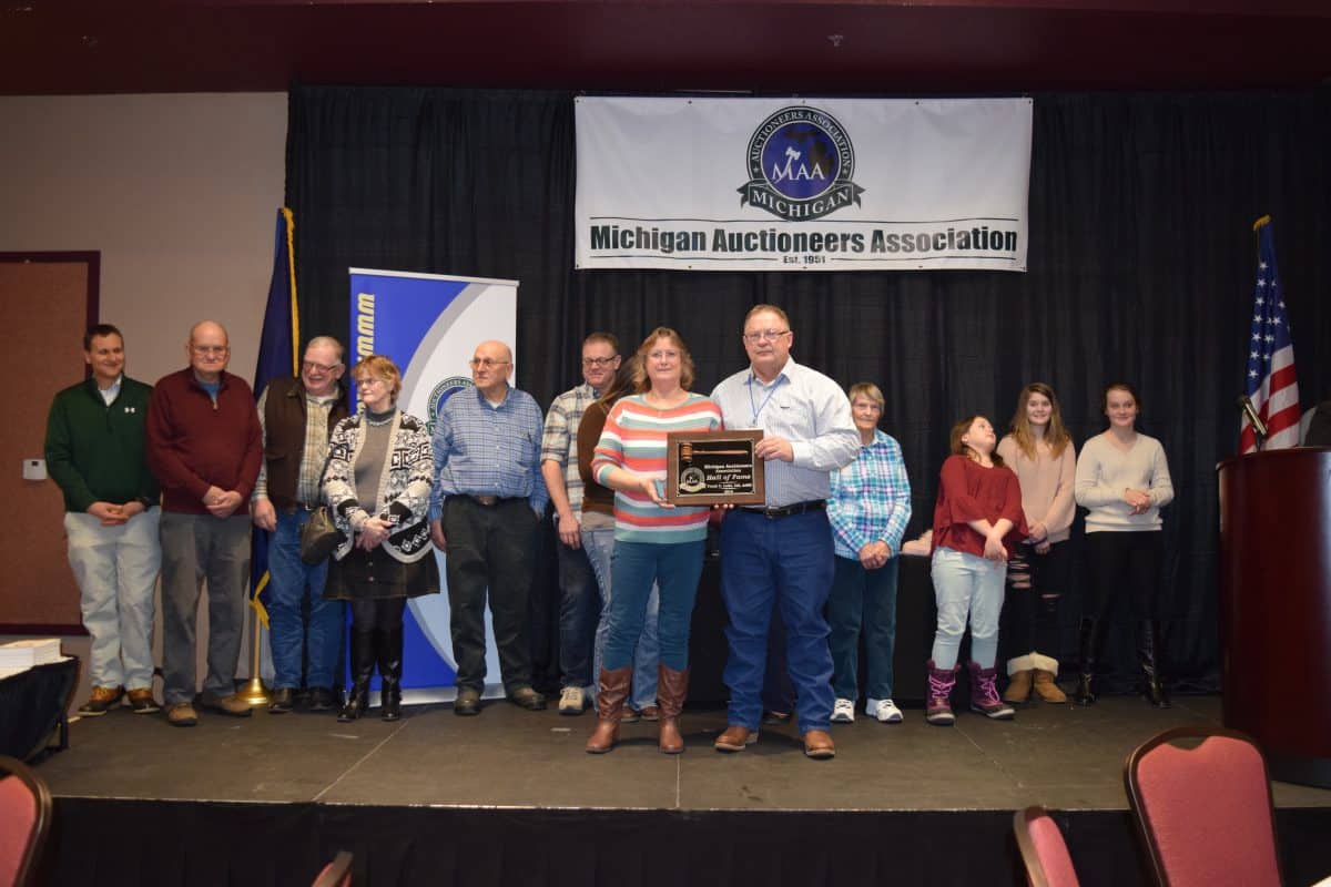 Frank Leist Inducted into the Michigan Auctioneers Hall of Fame