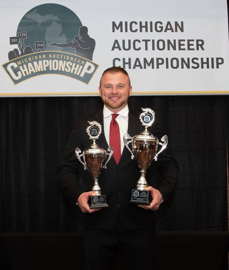 Ridge Bollheimer Wins 2023 Michigan Auctioneer Championship & Michigan