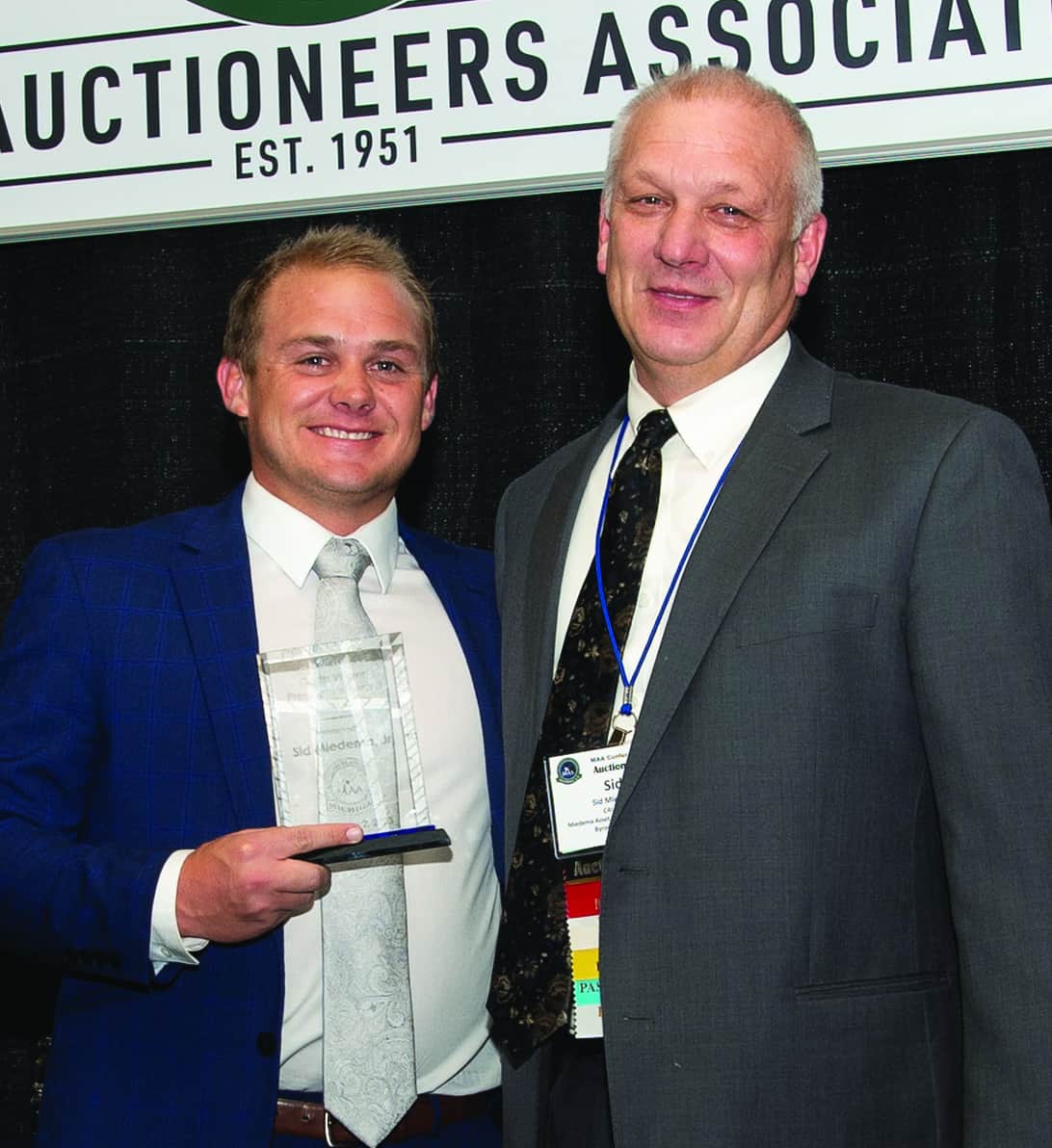 Sid Miedema Honored with the Michigan Auctioneers President’s Award of